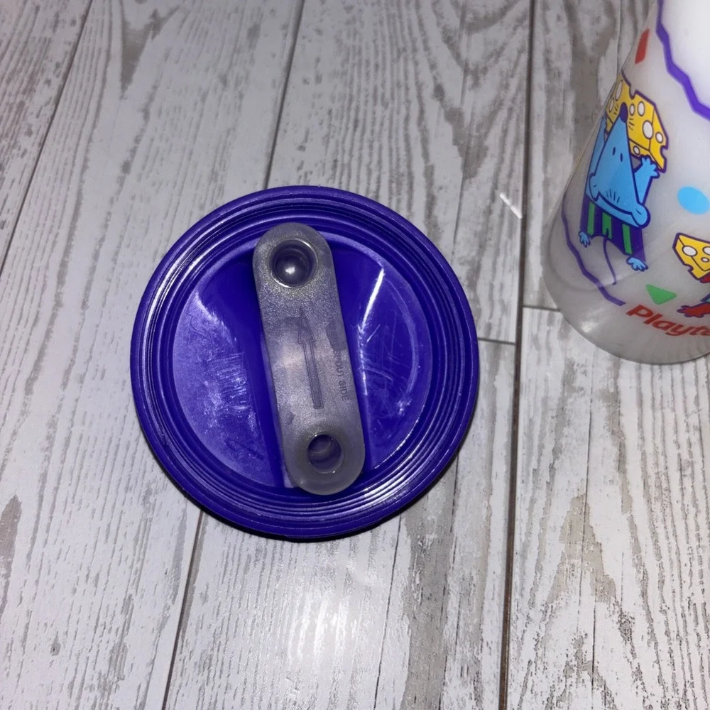 HTF Vintage Playtex Plastic Sippy Cup Mice Mouse 1997 with Valve